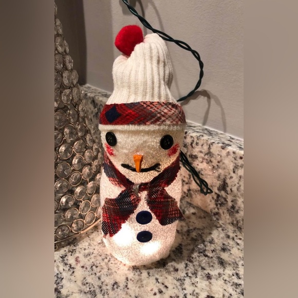 Country Sock Snowman ⛄️ Light - Picture 2 of 4